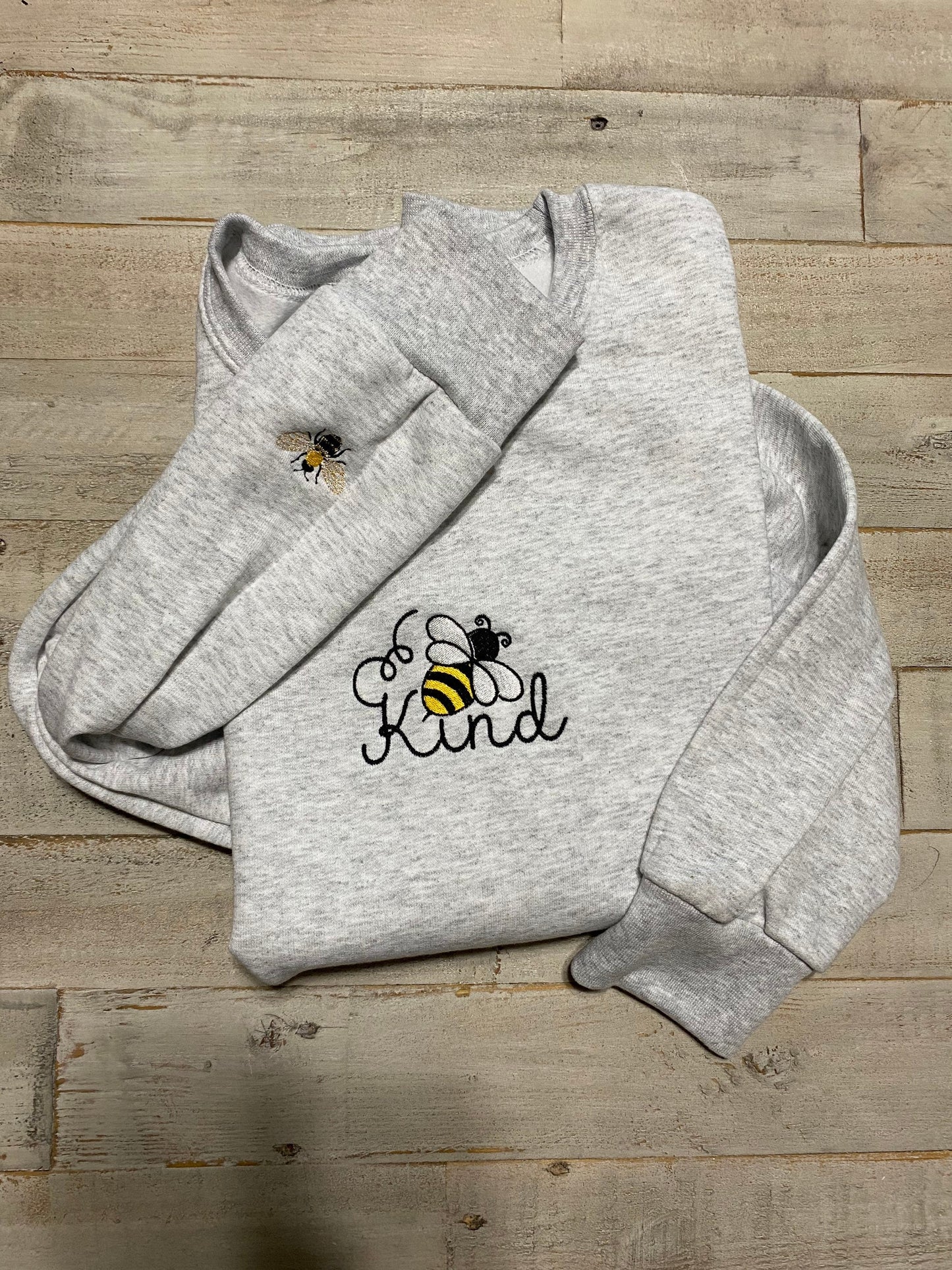 Be Kind Embroidered Crewneck Sweatshirt