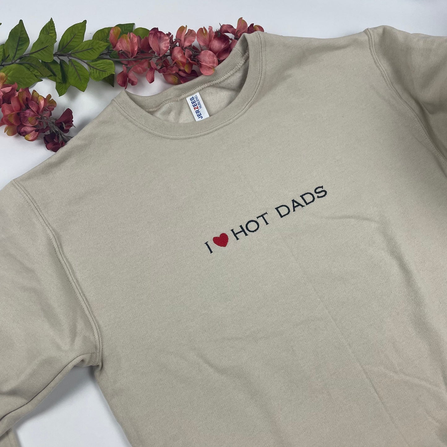 I Love Hot Dads Embroidered Shirt - Dilfs Shirt