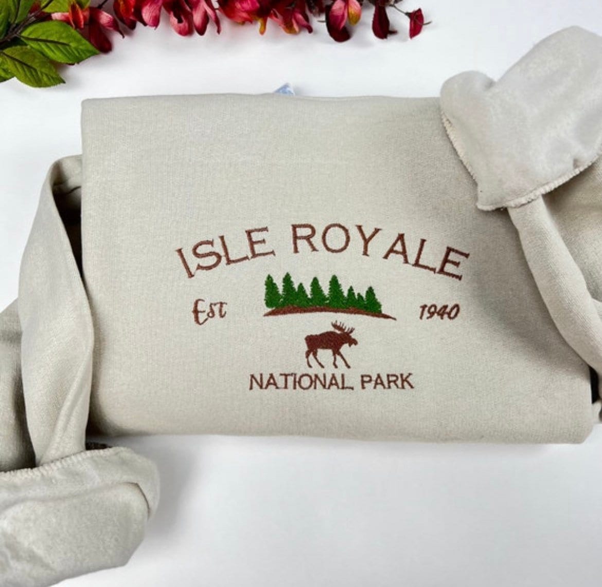 Custom Your National Park Embroidered Crewneck-embroidered Crewneck-National Park Sweatshirt