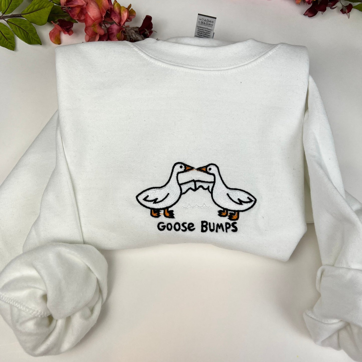 Embroidered Goose Bumps Sweatshirt/ Silly Goose Embroidered crewneck \ Funny T-shirt Unisex