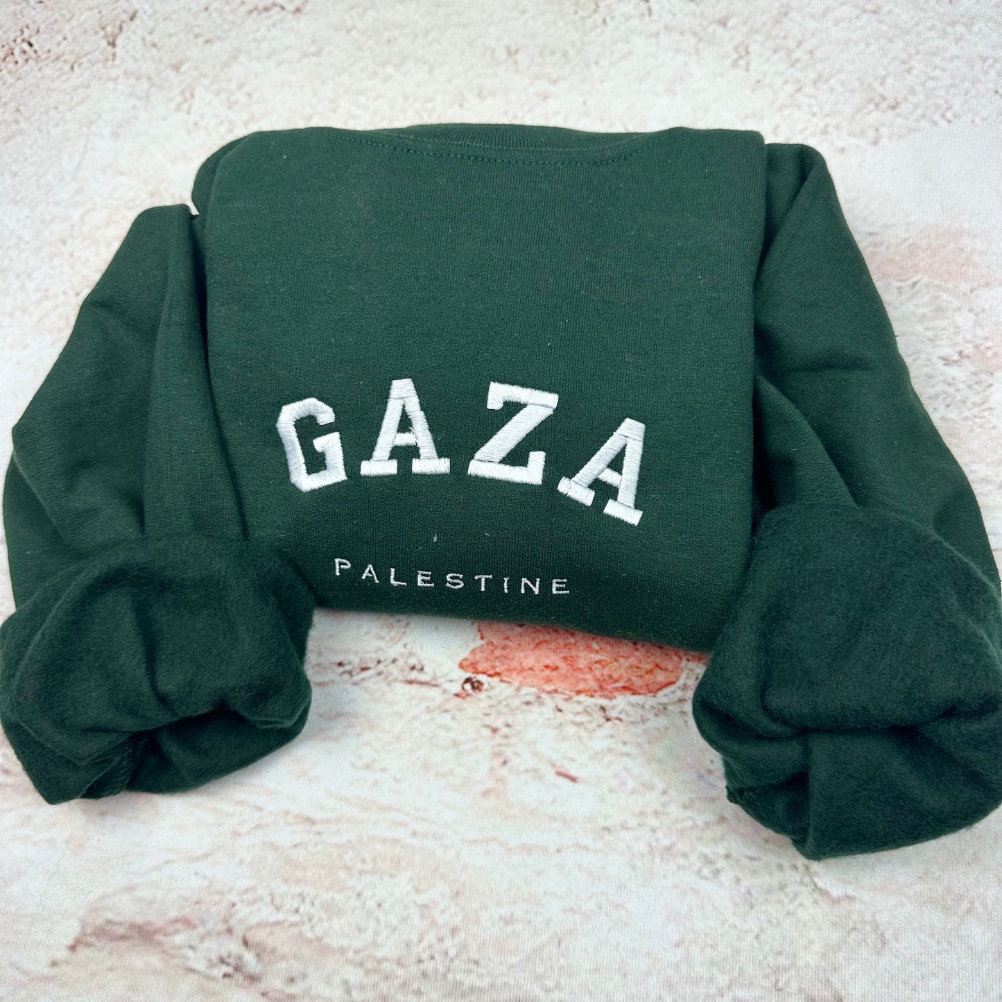 Gaza Palestine Embroidered Sweater - Palestinian Shirt
