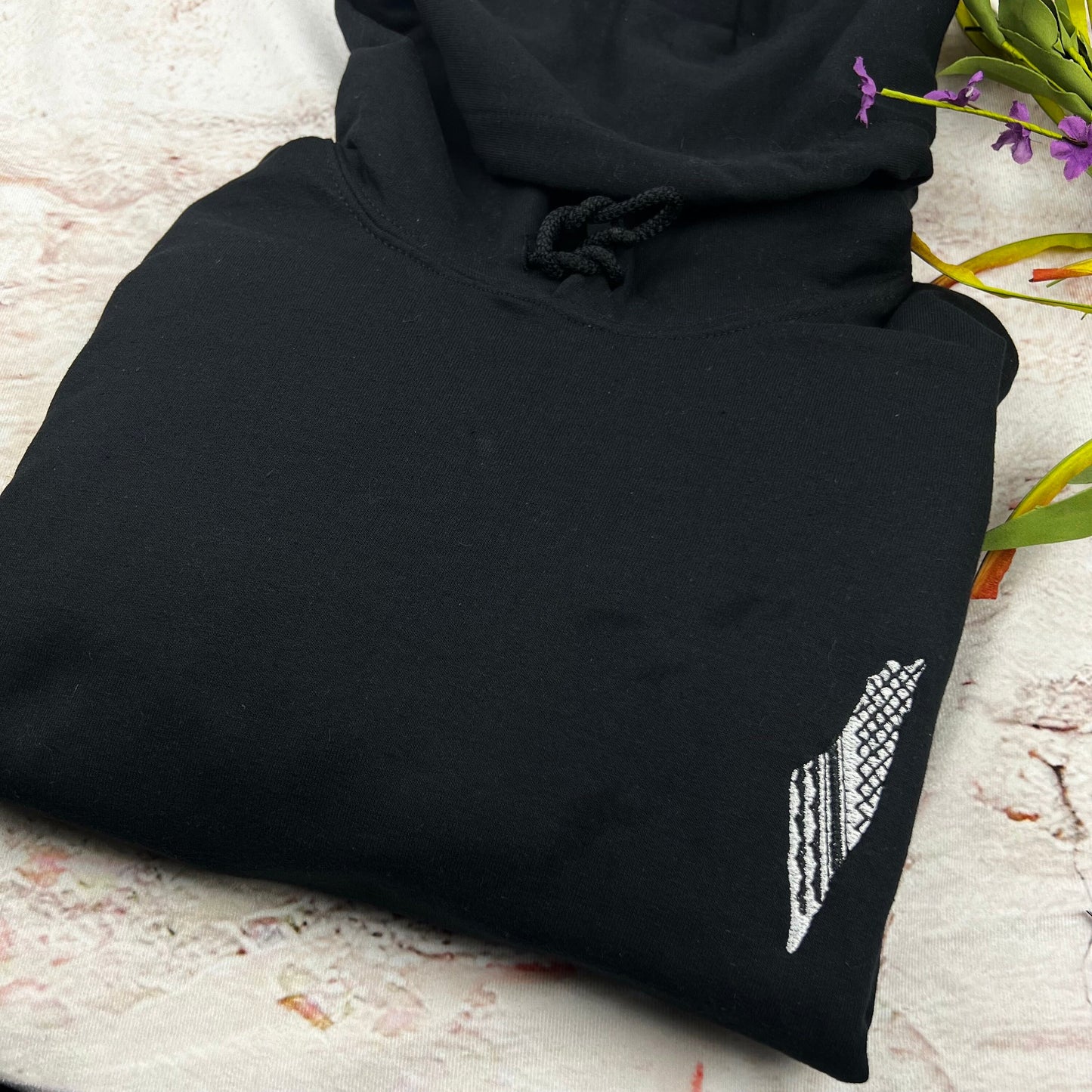 Palestine Kufiya Embroidered Hoodie
