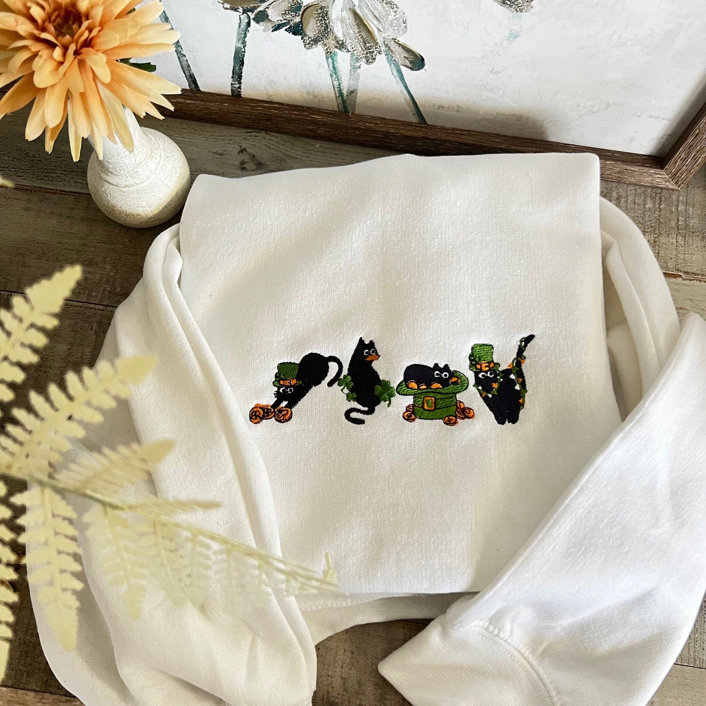 St. Paddy’s Day Sweatshirt, Clover Sweatshirt, St Patricks Day Sweatshirt, Saint Patrick's Pullover, Lucky Sweater, Clovers