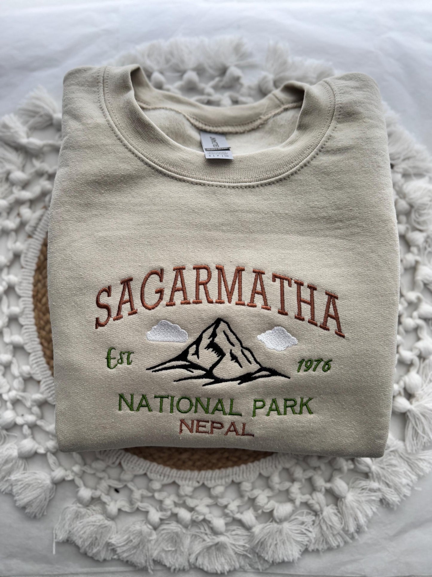 Embroidered Sagarmatha National Park Sweatshirt– Mount Everest Park