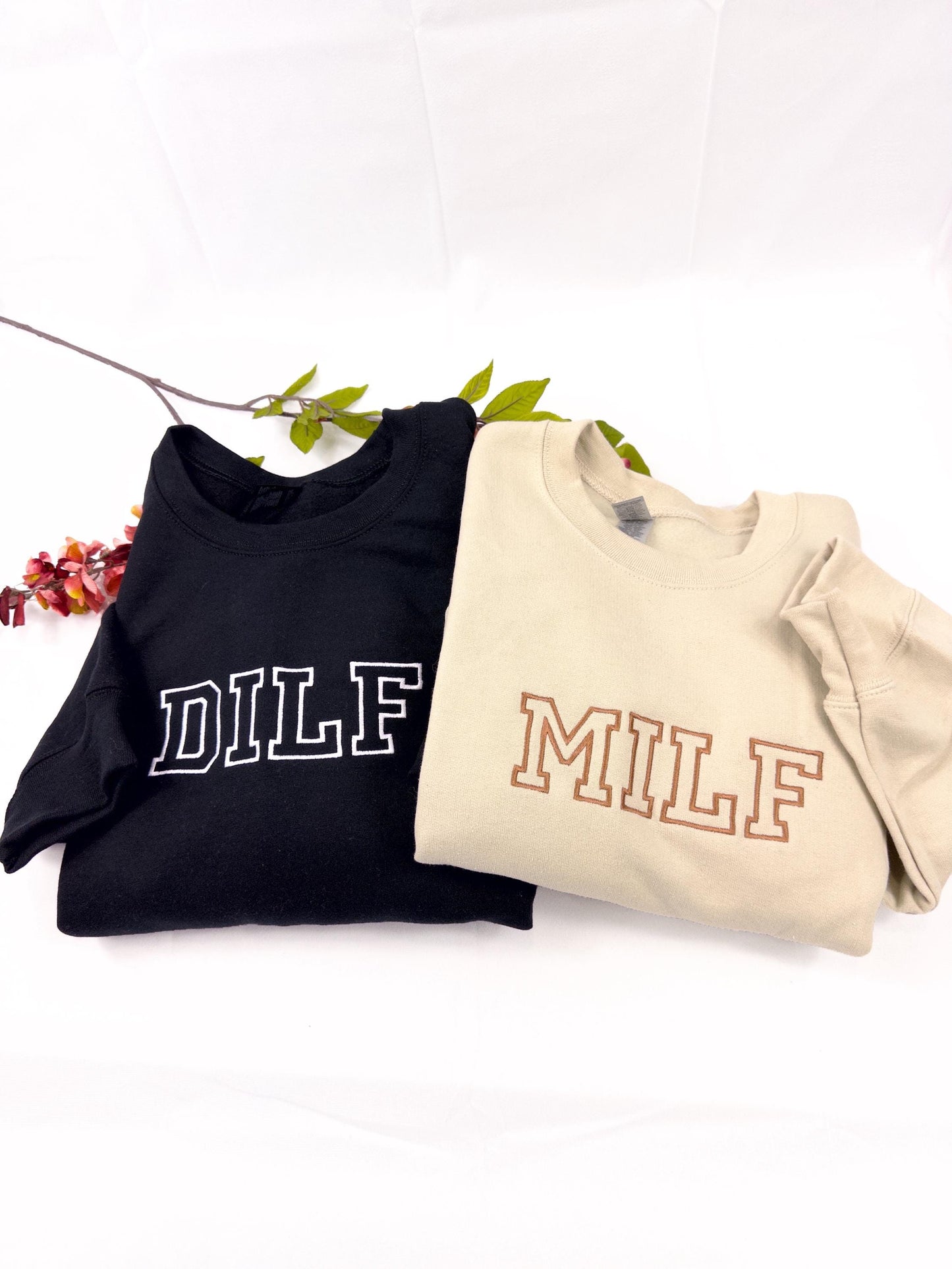 Milf Embroidered Crewneck- Milf Sweatshirt - Trendy Crewneck