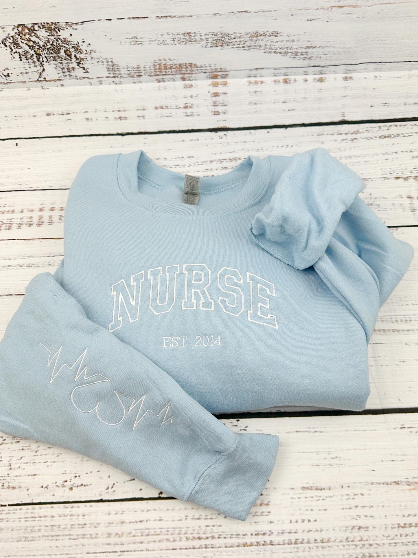 Custom Job, Work Embroidered SweatShirt - Hoodie - Gift For Nurse -Custom Nurse Student Gift , Teacher Gift -Job w Embroidered Sweatshirt