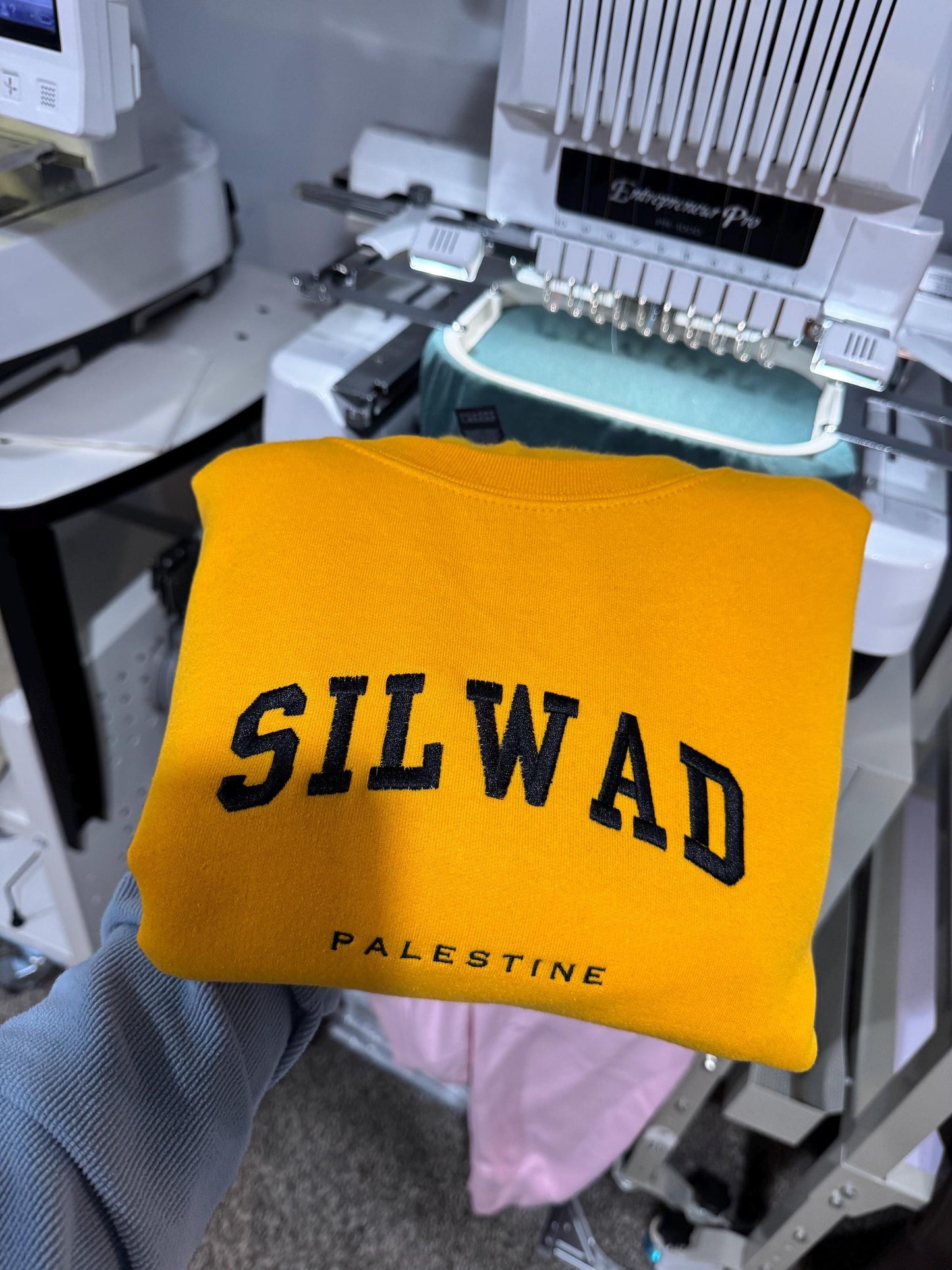 Silwad Palestine Embroidered Sweater - Palestinian Shirt