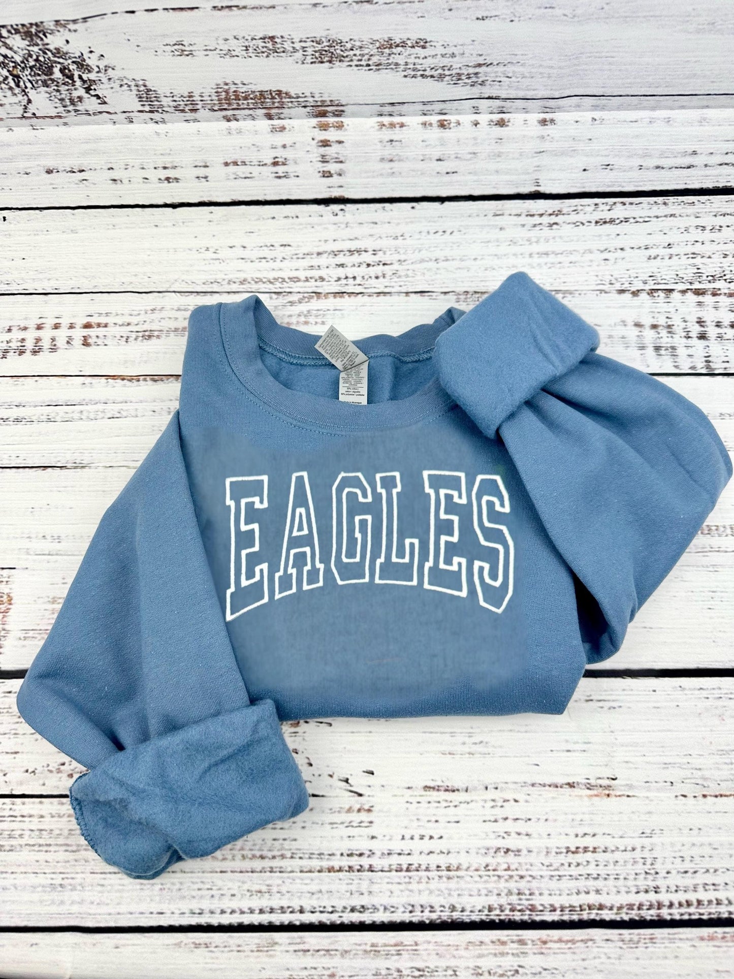 Custom Embroidered Team Sweatshirt/Hoodie, Mascot Sweatshirt, Embroidered Team Hoodie, Eagles, Bulldogs, Grizzlies, Tigers, Personalized