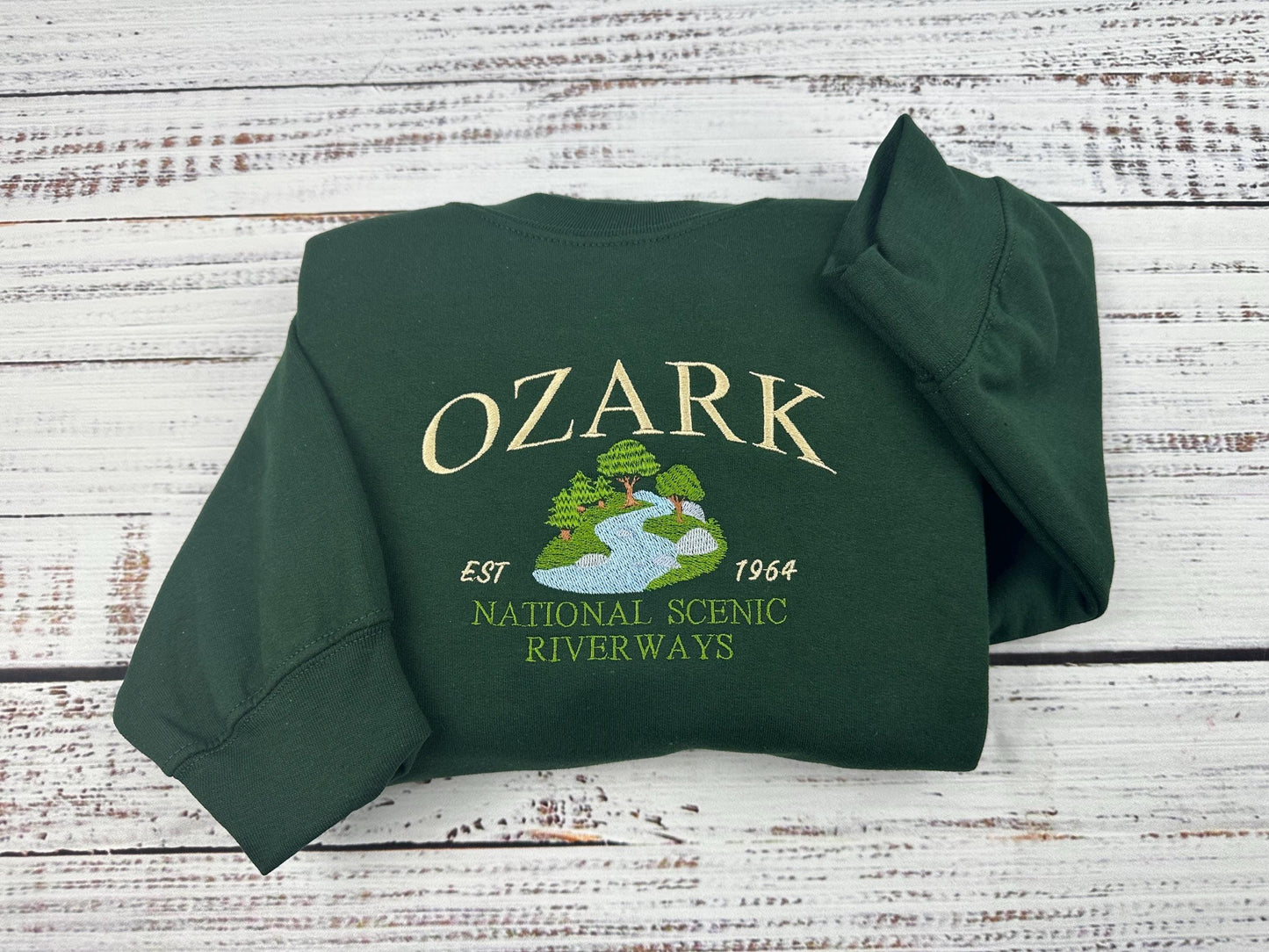 Custom Your National Park Embroidered Crewneck-embroidered Crewneck-National Park Sweatshirt
