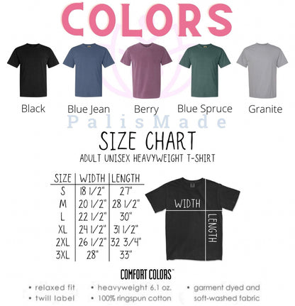 Bunny with Glasses Embroidered T-Shirt – Cute Comfort Colors Tee