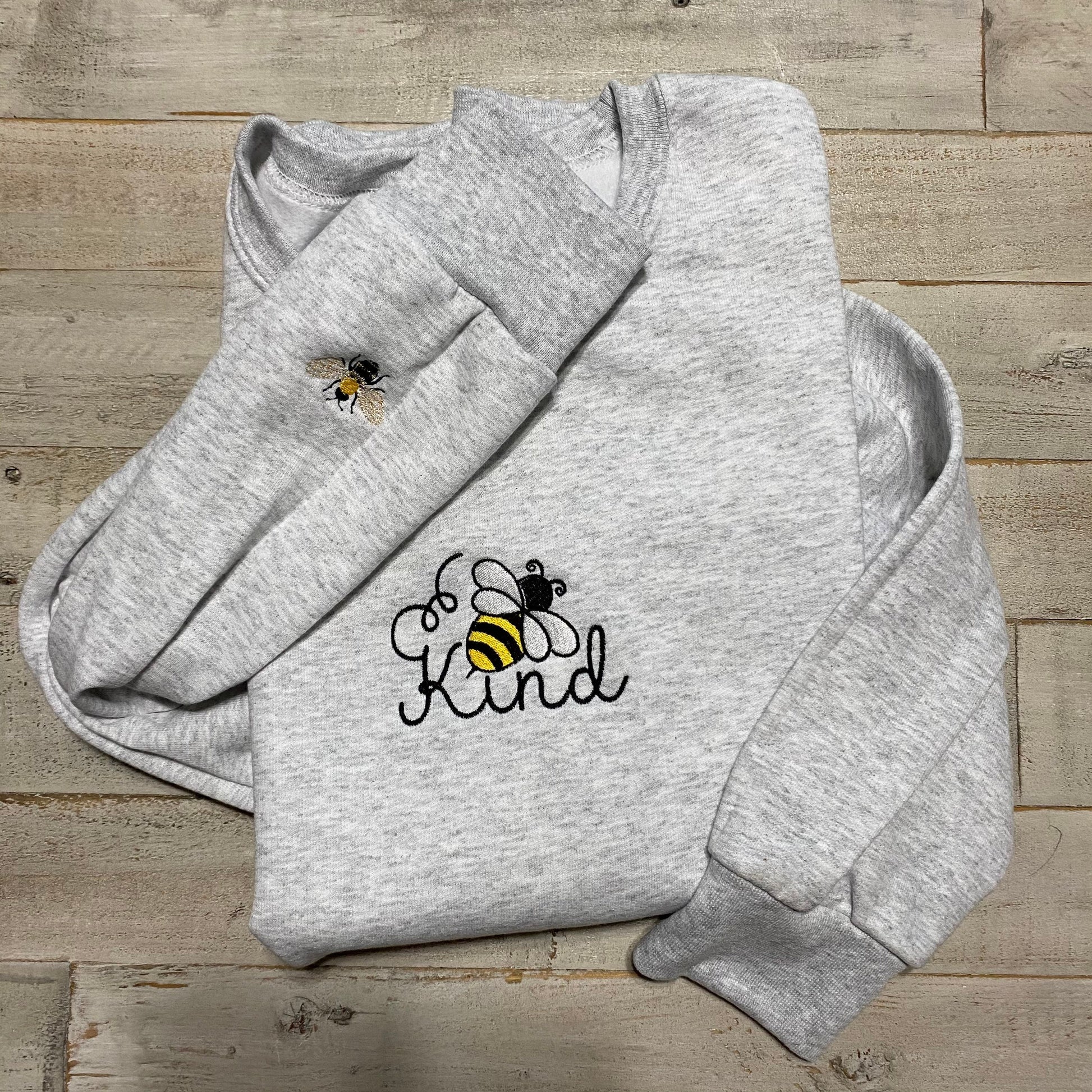 Be Kind Embroidered Crewneck Sweatshirt