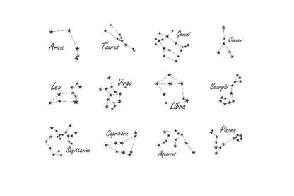 Custom Zodiac Constellation Embroidered Sweatshirt | Personalized Astrology Star Sign Gift