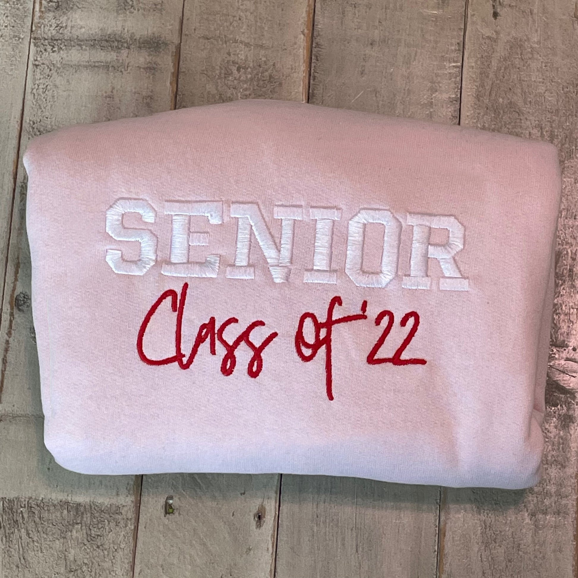 Custom Senior Class Sweatshirt- Custom Senior year embroidered sweatshirt . Senior Class of 2025 - Personalized Graduation gift