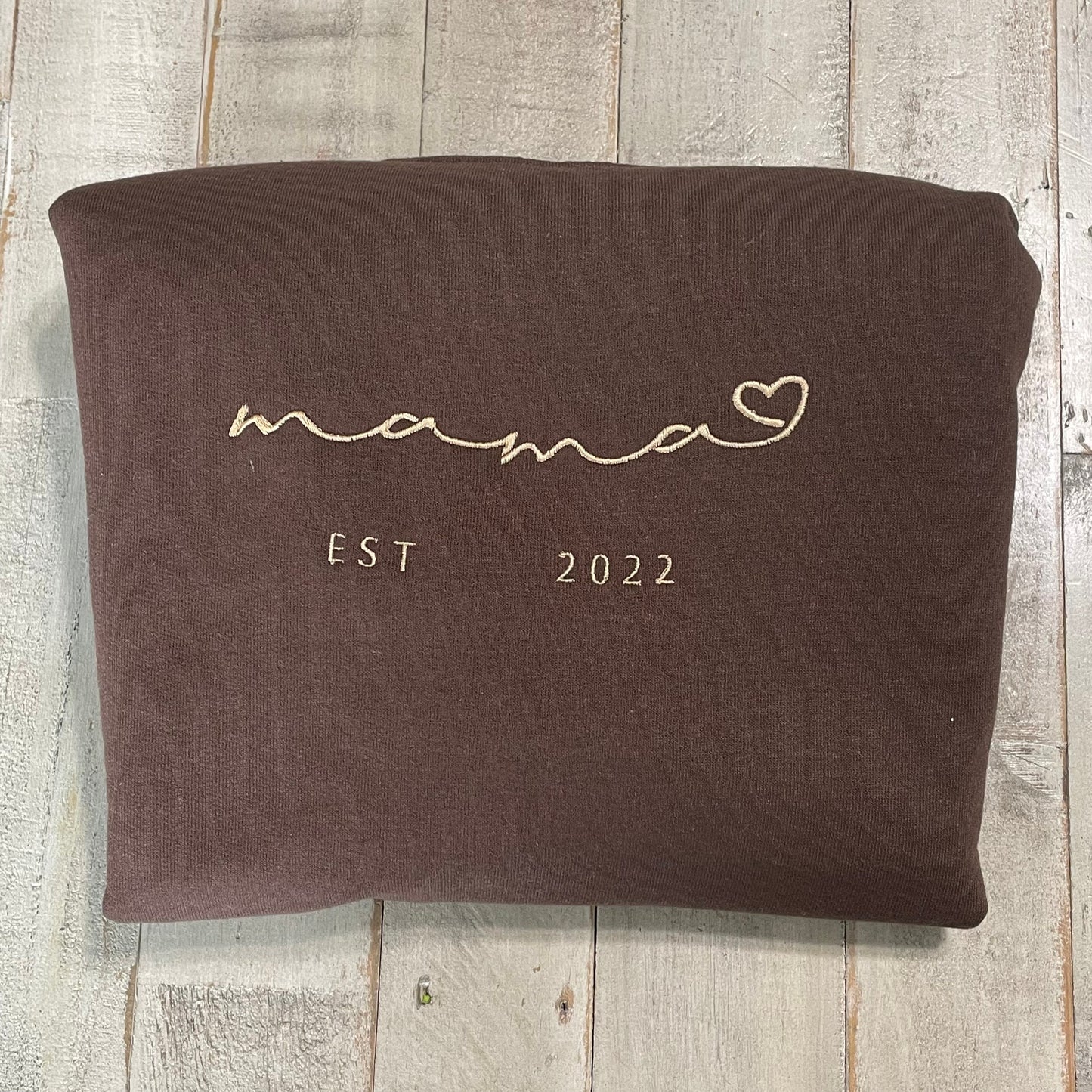 Mama Embroidered Sweatshirt -Baby Shower Sweatshirt - Mothers Gift- New Mom- Momma