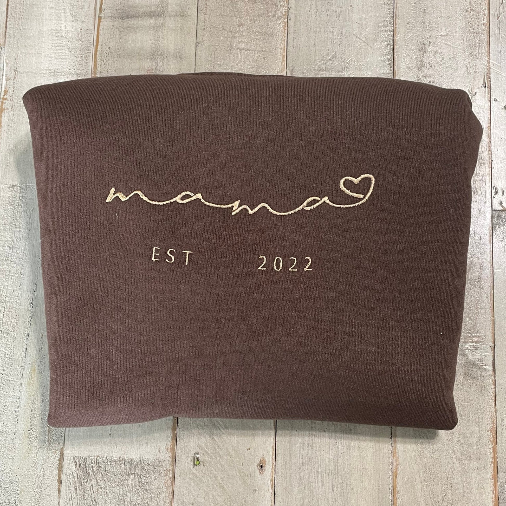 Mama Embroidered Sweatshirt -Baby Shower Sweatshirt - Mothers Gift- New Mom- Momma
