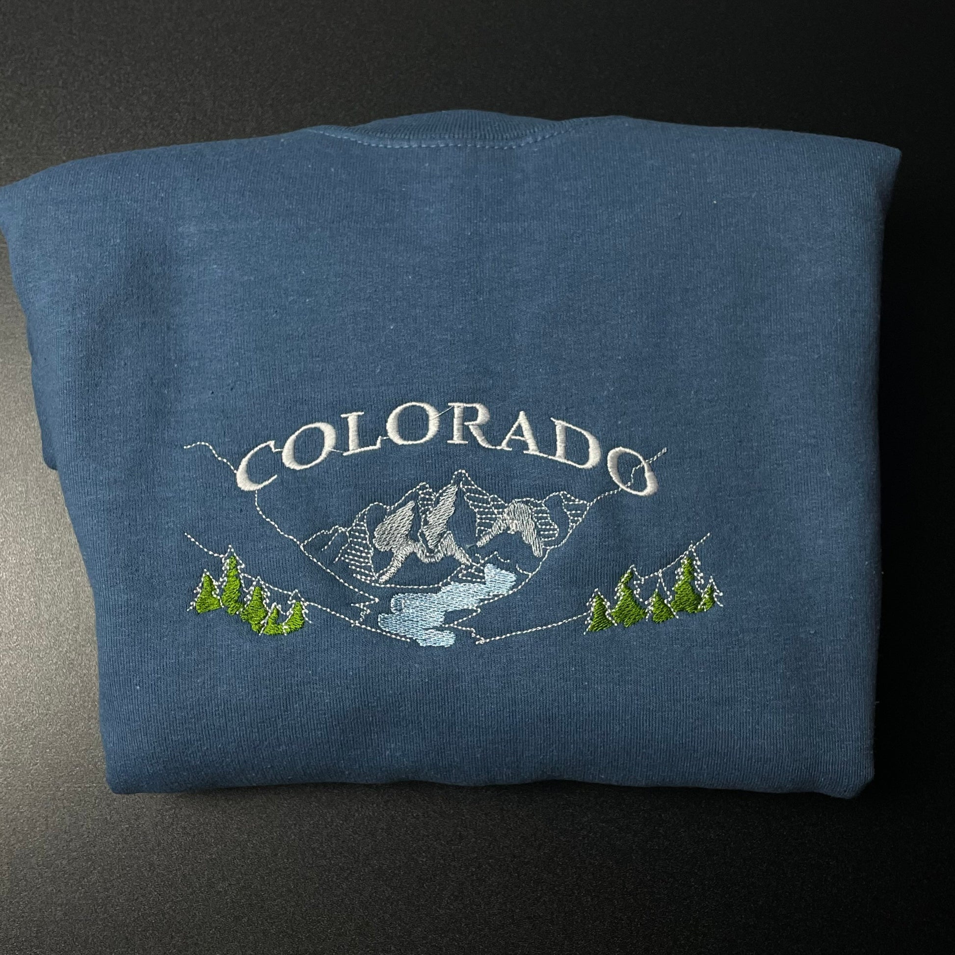 Colorado Embroidered Sweatshirt, Colorado sweatshirt, Colorado Mountain Sweatshirt