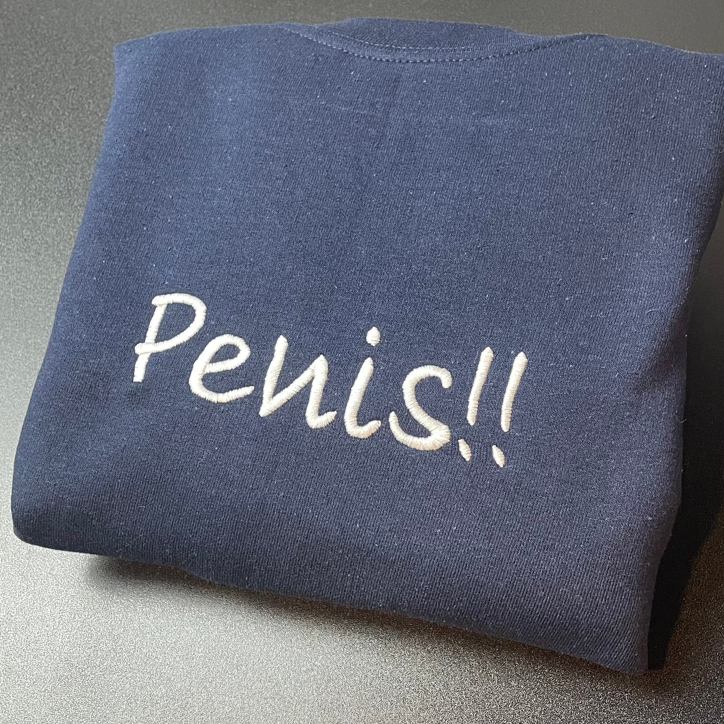 Penis!! Embroidered Sweatshirt-Unisex Sweatshirt
