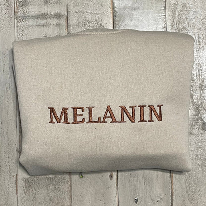 Melanin Embroidered Shirt - Black Pride - Melanin - Shades of Beauty