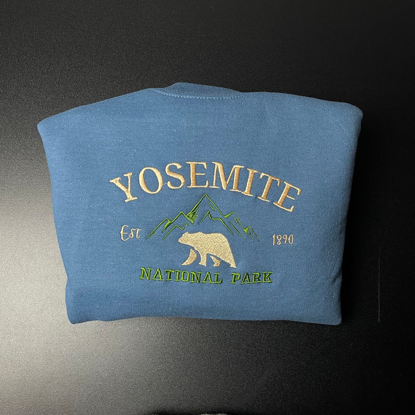 Yosemite National Park Embroidered Crewneck-embroidered Crewneck-National Park Sweatshirt