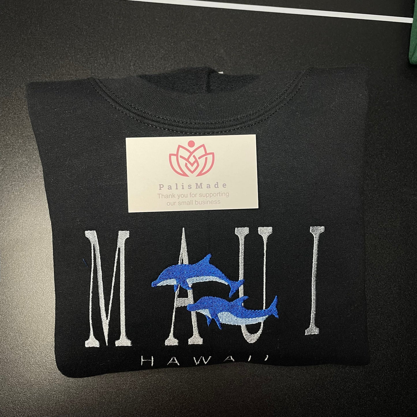 Maui Hawaii Embroidered Crewneck- Cute Sweatshirt - Trendy Crewneck