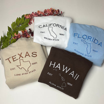Arizona Embroidered Sweatshirt- Arizona T-Shirt and Sweatshirt