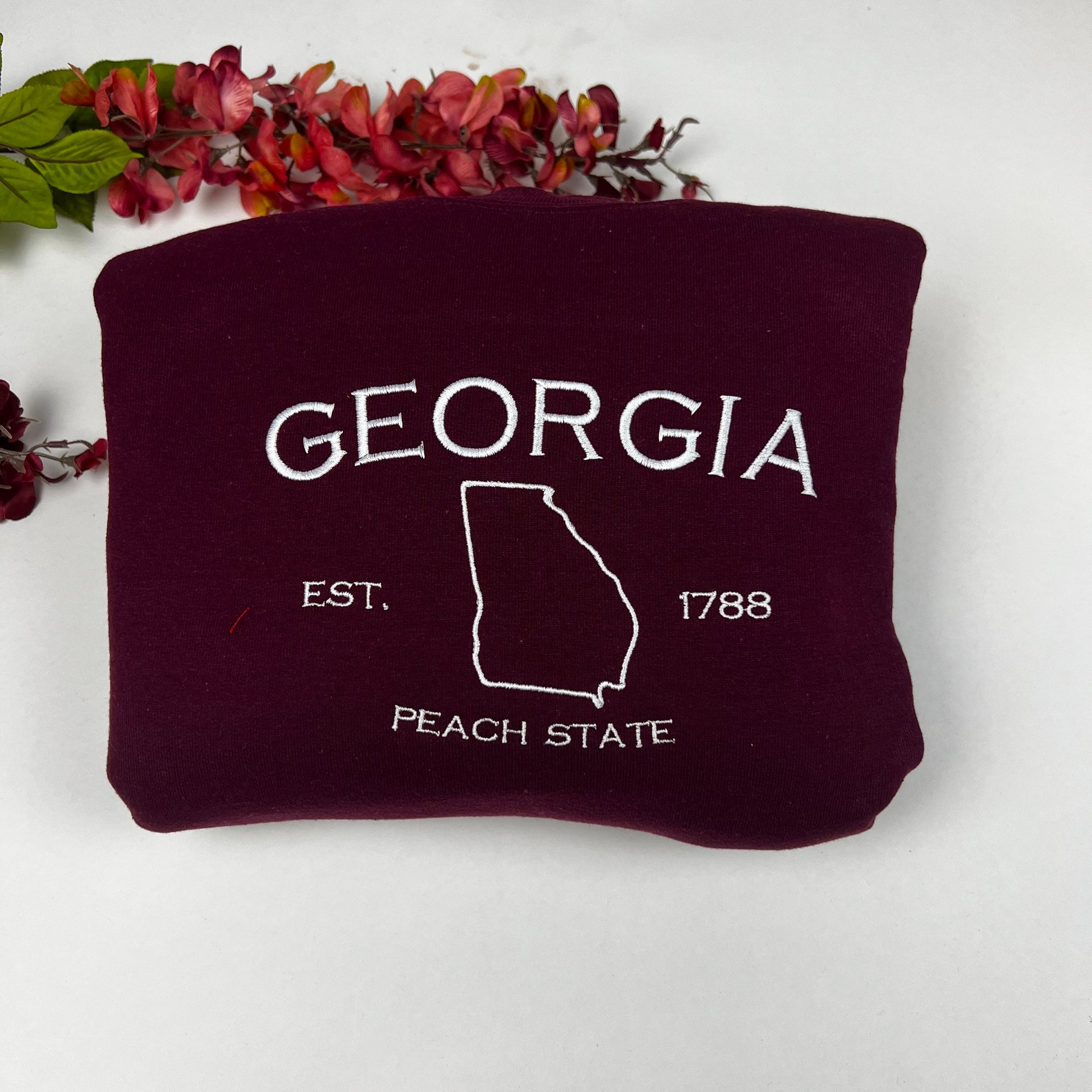 Georgia Embroidered Sweatshirt- Georgia T-Shirt and Sweatshirt