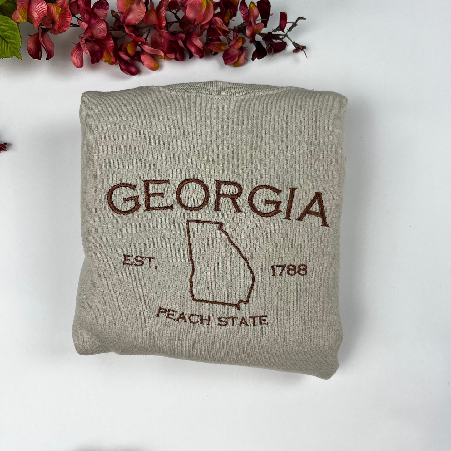Georgia Embroidered Sweatshirt- Georgia T-Shirt and Sweatshirt