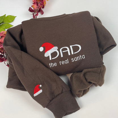 Dad Santa Sweatshirt - Christmas Crewneck Sweatshirt