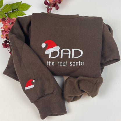 Dad Santa Sweatshirt - Christmas Crewneck Sweatshirt