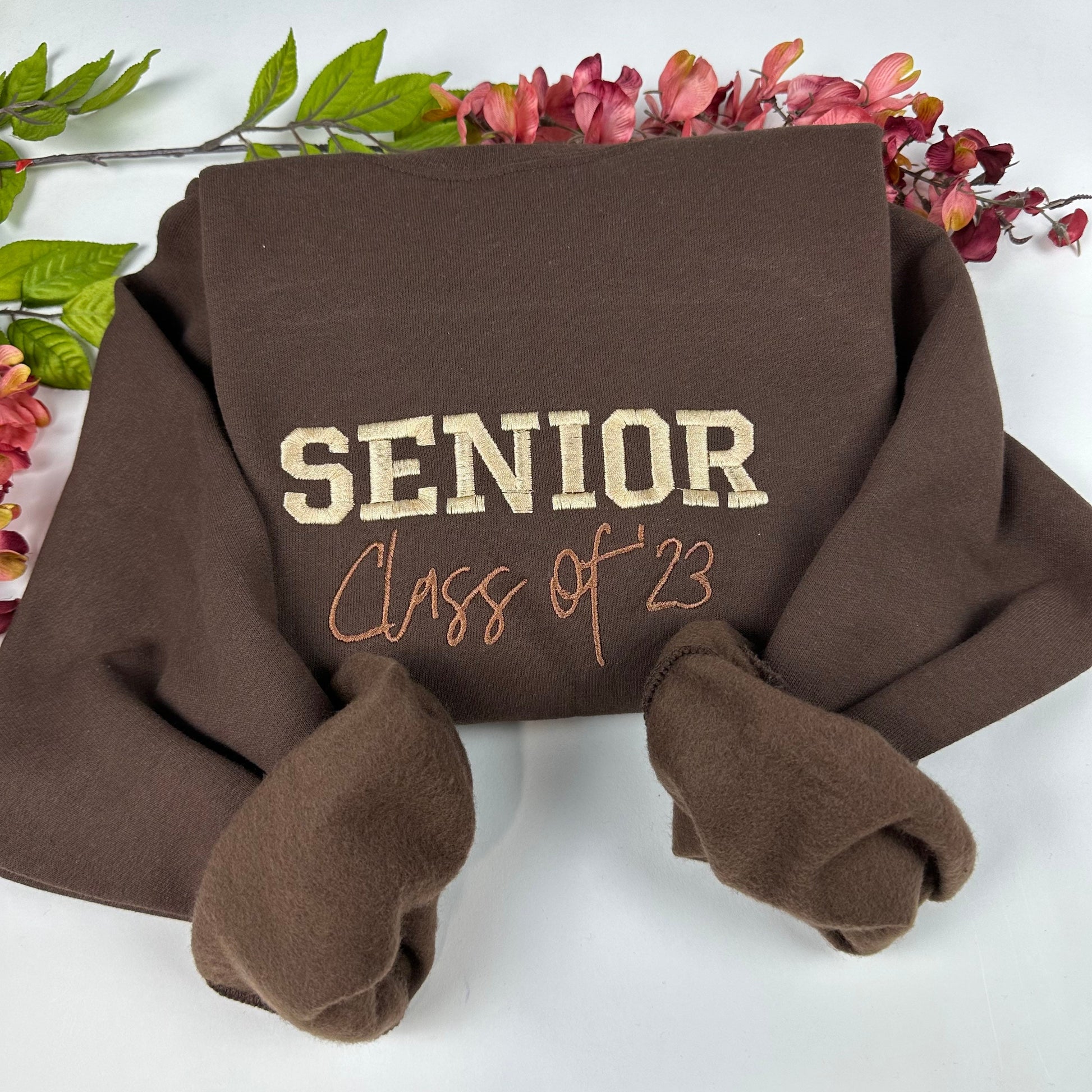 Custom Senior Class Sweatshirt- Custom Senior year embroidered sweatshirt . Senior Class of 2025 - Personalized Graduation gift