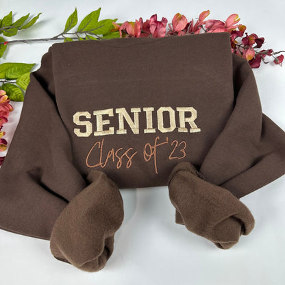 Custom Senior Class Sweatshirt- Custom Senior year embroidered sweatshirt . Senior Class of 2025 - Personalized Graduation gift