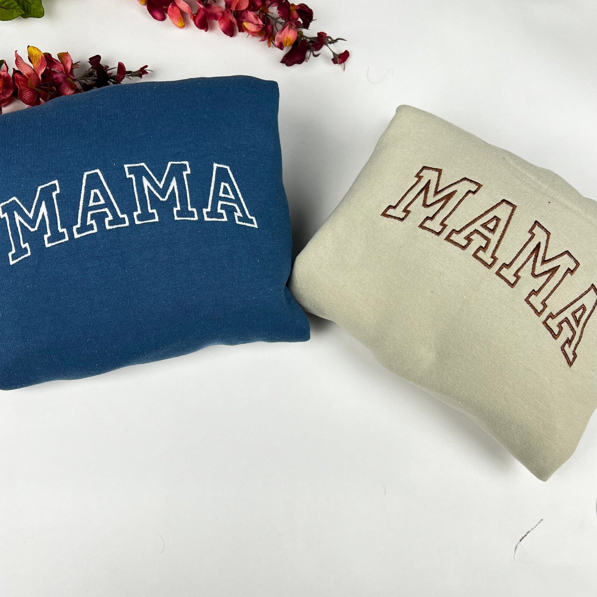 Mom/Dad Embroidered Crewneck Sweatshirt - Mother’s Day Gift - Father's Day
