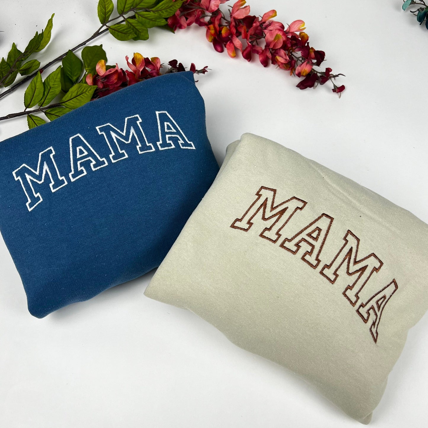 Mom/Dad Embroidered Crewneck Sweatshirt - Mother’s Day Gift - Father's Day