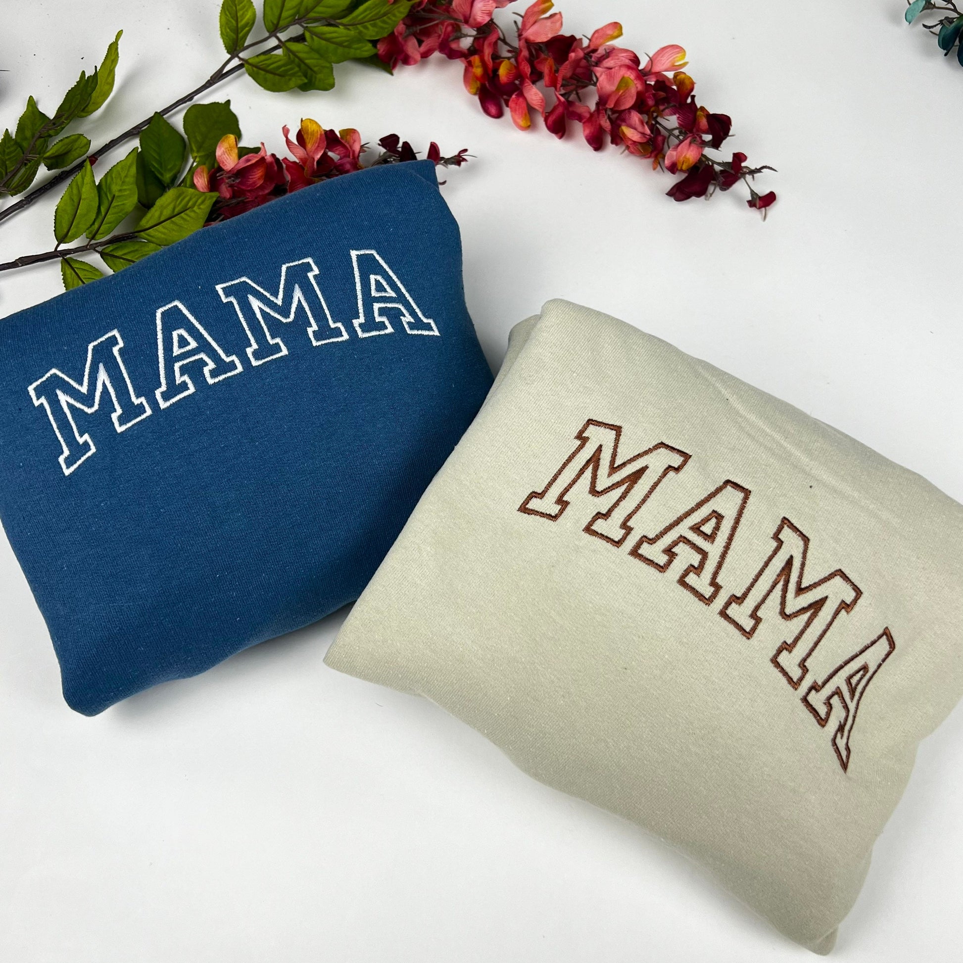 Mom/Dad Embroidered Crewneck Sweatshirt - Mother’s Day Gift - Father's Day