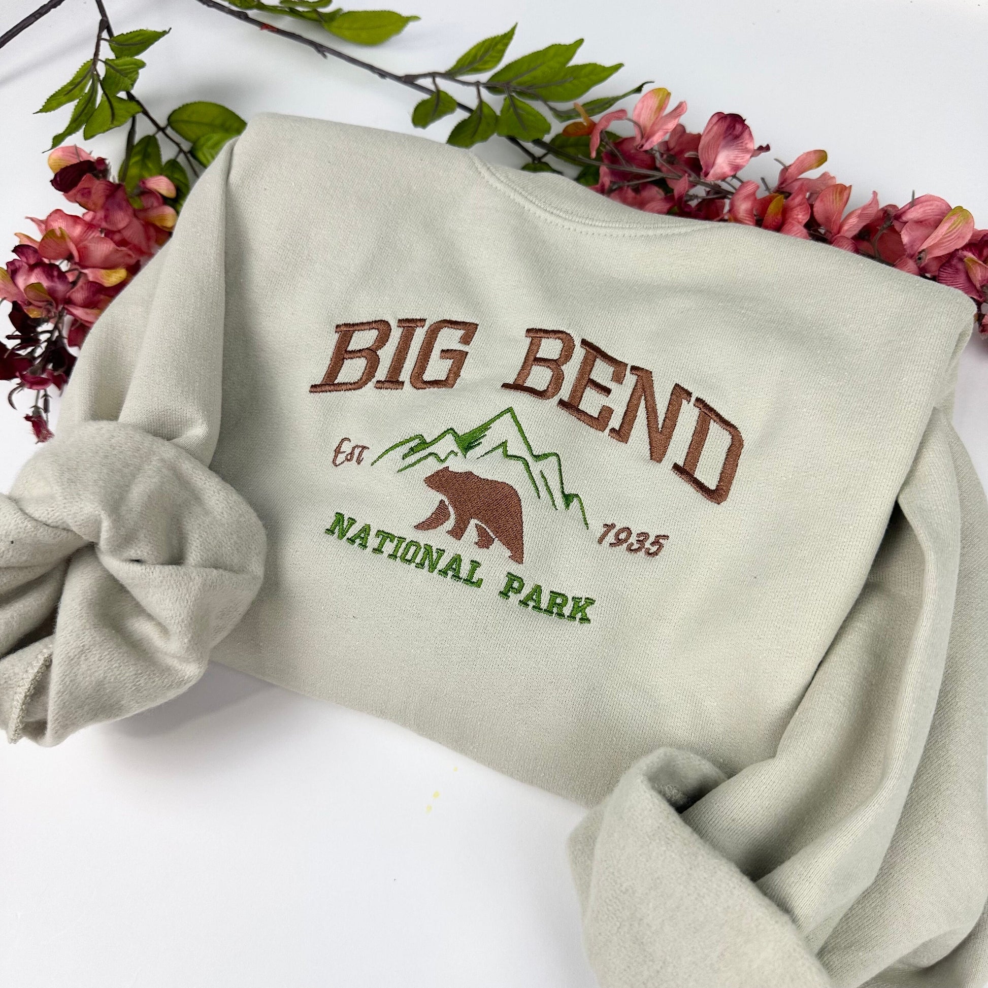 Big Bend National Park Embroidered Crewneck Sweatshirt