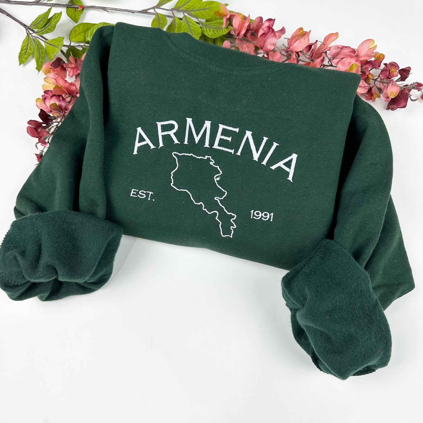 Armenia Embroidered Crewneck Sweatshirt