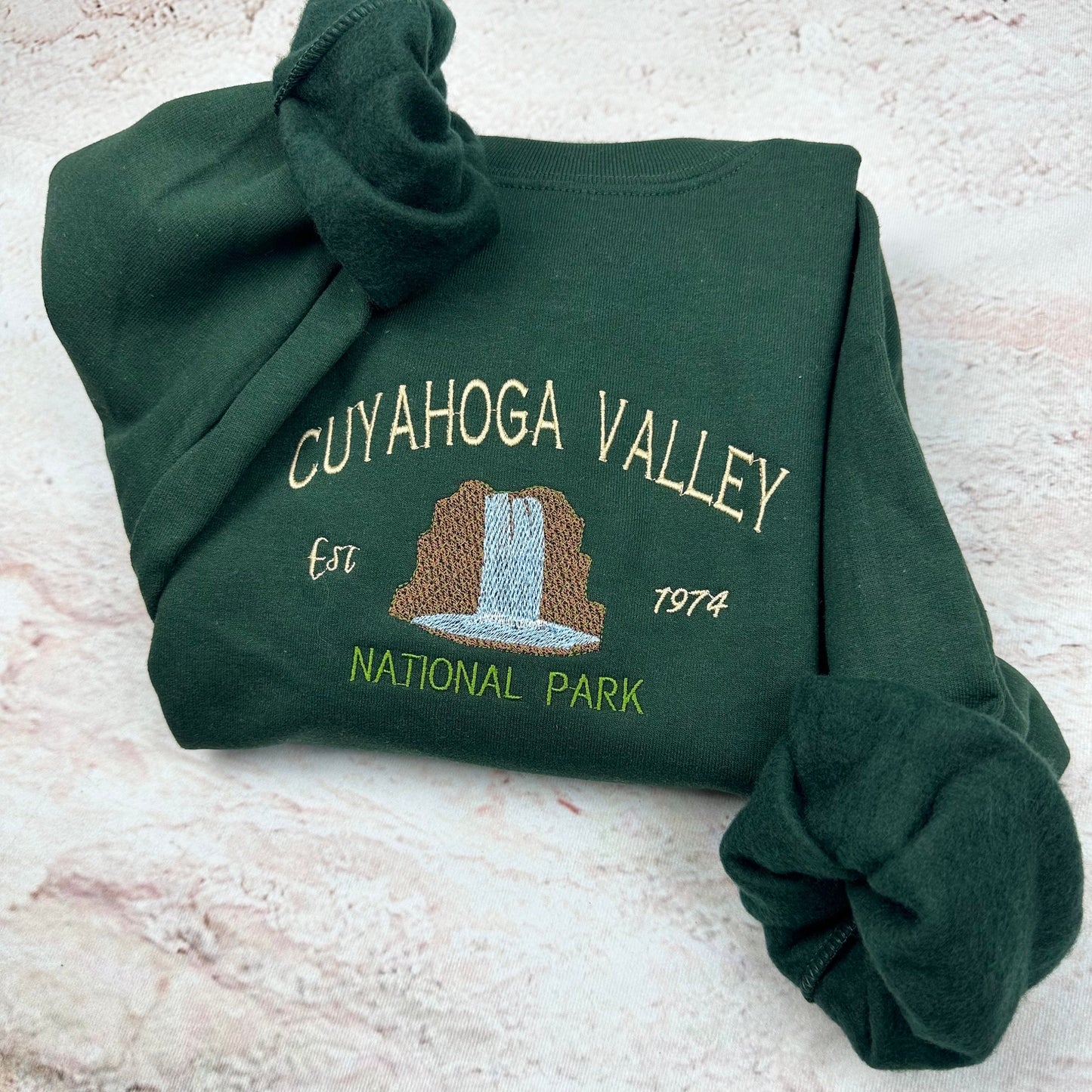 Cuyahoga Valley Embroidered Sweatshirt-National Park Shirt