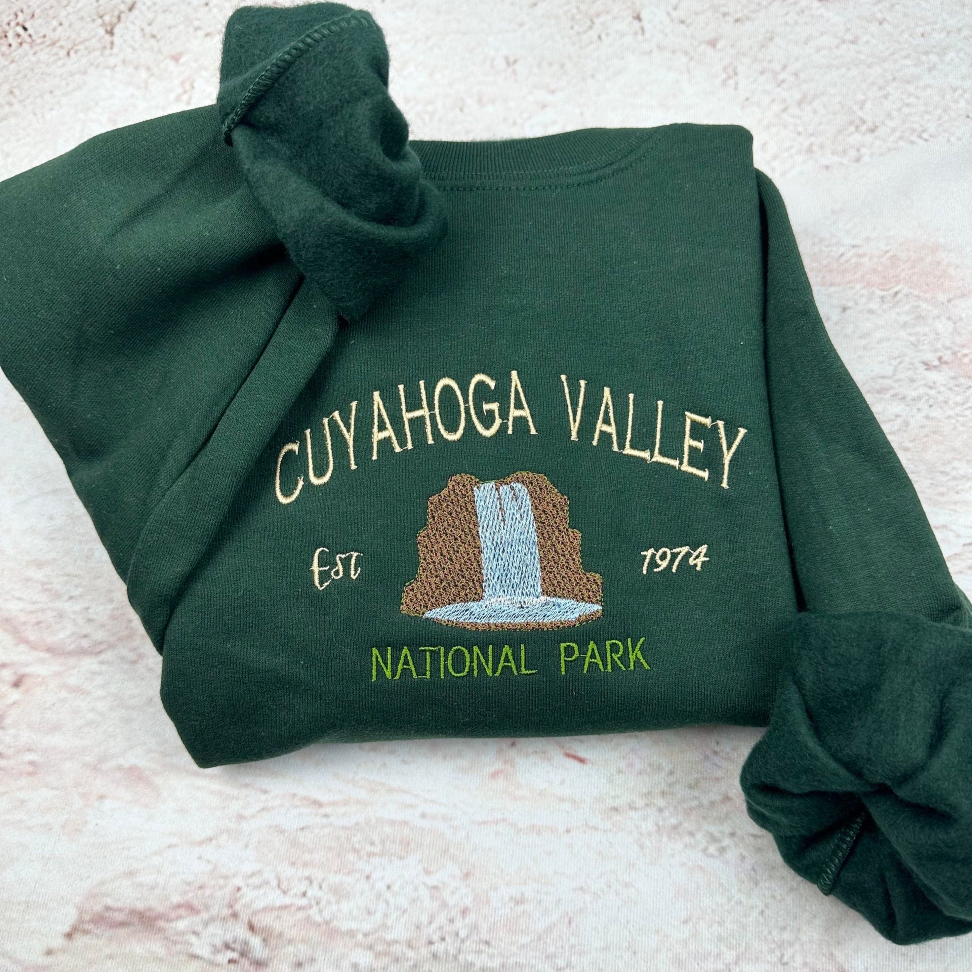 Cuyahoga Valley Embroidered Sweatshirt-National Park Shirt