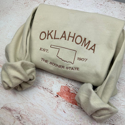 Oklahoma Embroidered T-Shirt and Sweatshirt - Oklahoma State