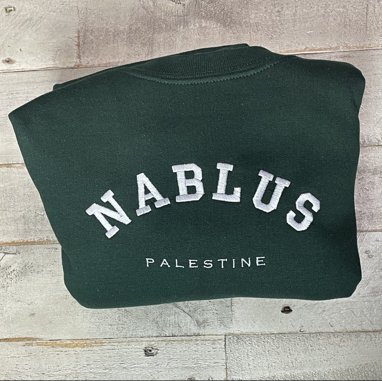 Custom Palestine City Embroidered Sweater - Palestinian Shirt