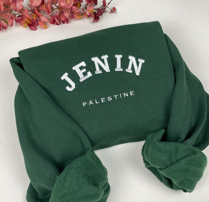 Custom Palestine City Embroidered Sweater - Palestinian Shirt
