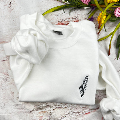 Palestine kufiya Embroidered Sweater - Palestinian Shirt
