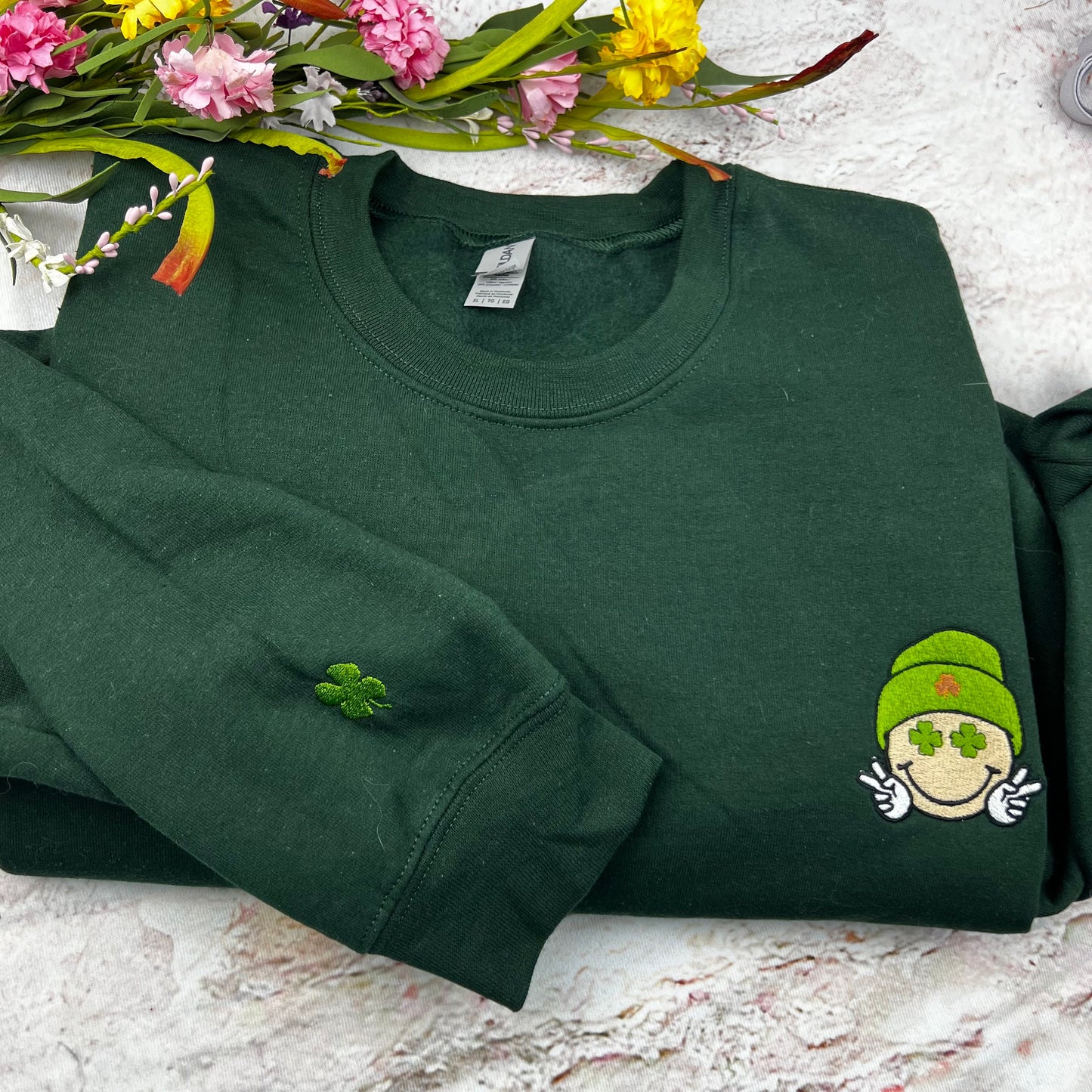 St. Patricks Sweatshirt, Saint Patricks Day Embroidered Sweatshirt