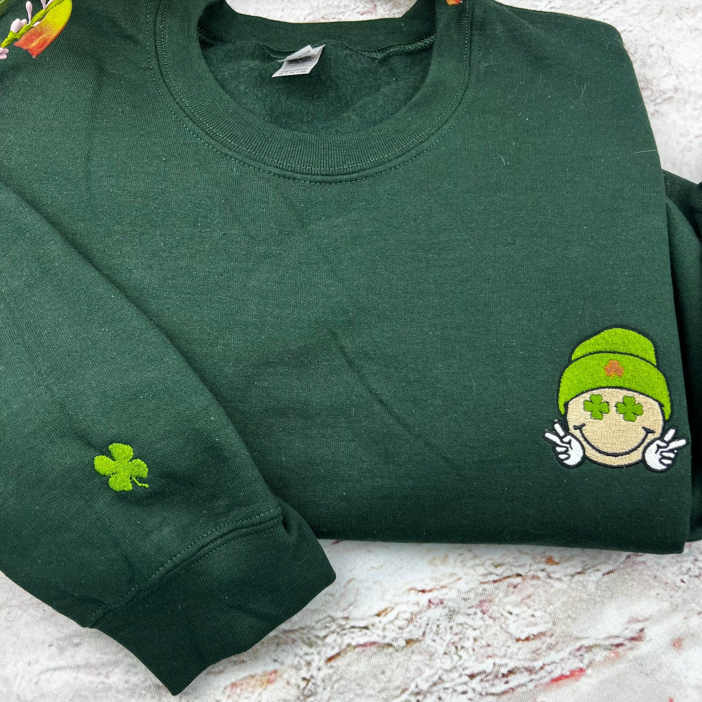 St. Patricks Sweatshirt, Saint Patricks Day Embroidered Sweatshirt
