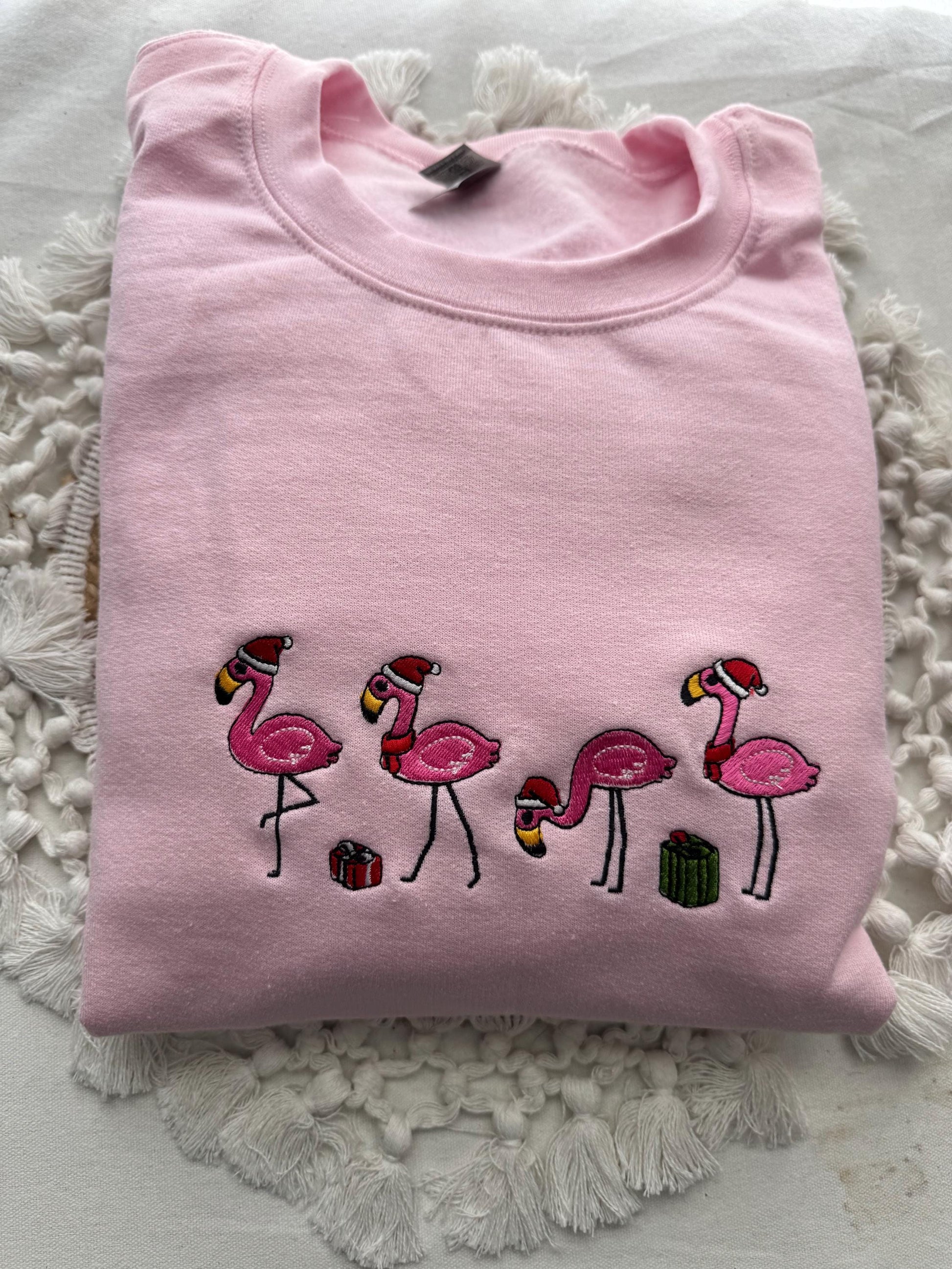 Christmas sweatshirt-Cute Embroidered Sweatshirt- Holiday season outfit