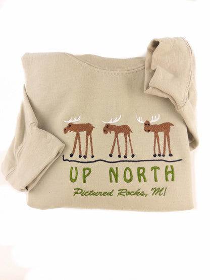Up North Sweatshirt - Pictures Rocks Michigan Shirt