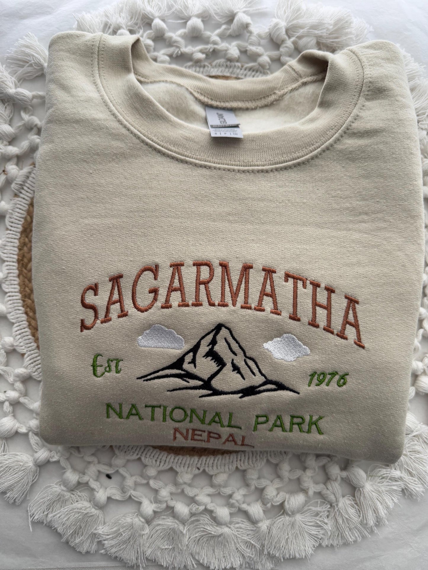 Embroidered Sagarmatha National Park Sweatshirt– Mount Everest Park