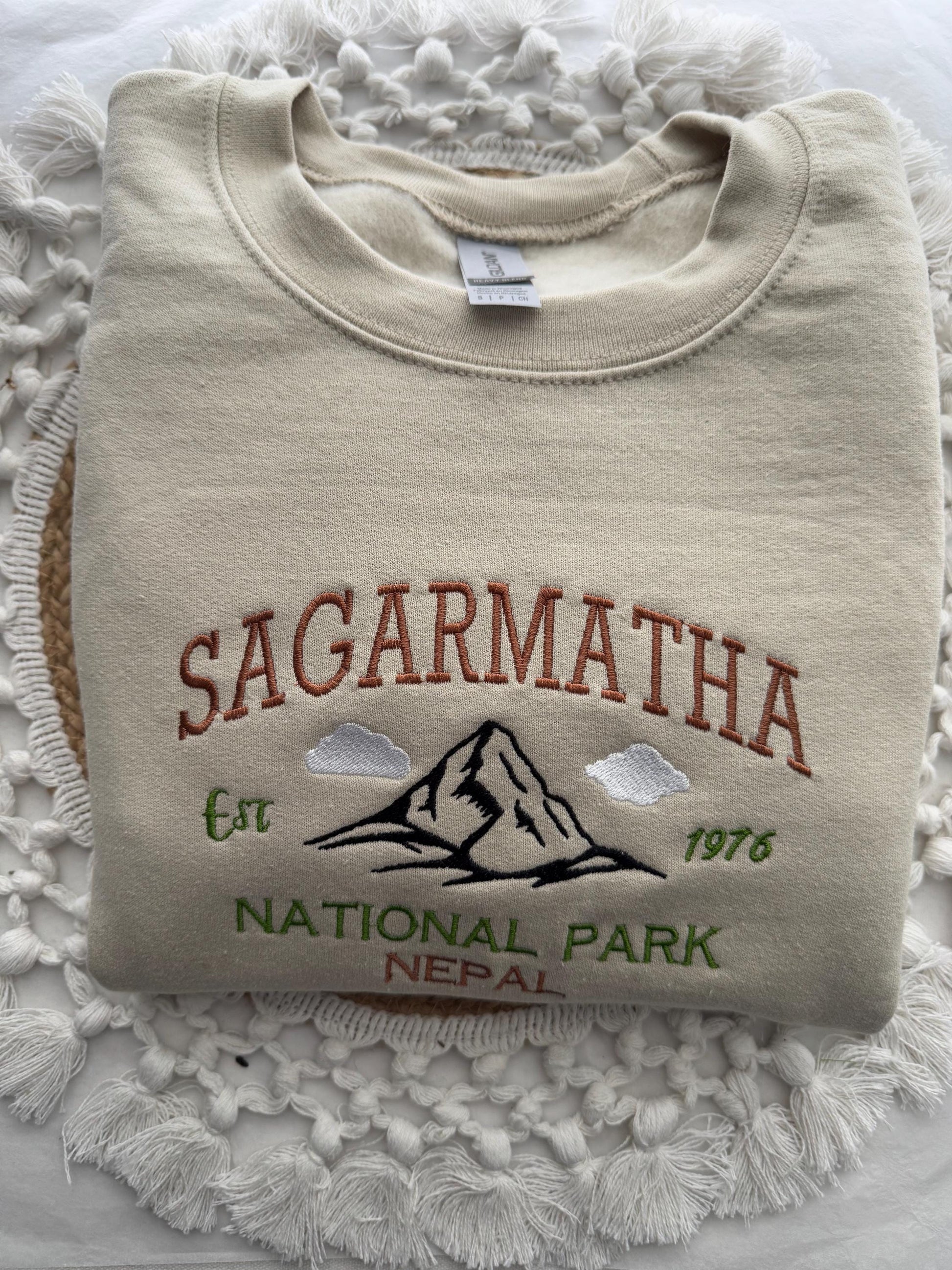 Embroidered Sagarmatha National Park Sweatshirt– Mount Everest Park