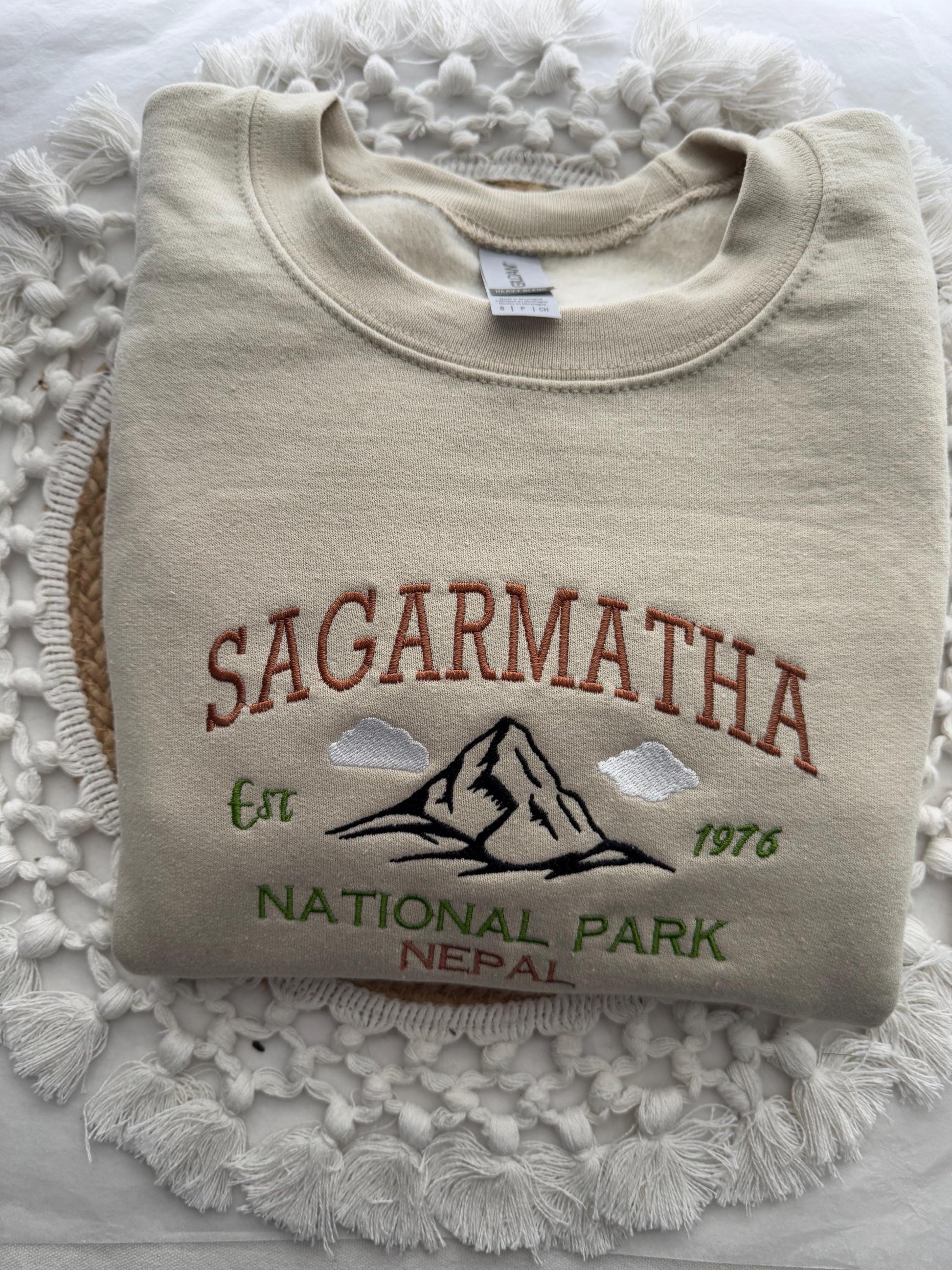 Embroidered Sagarmatha National Park Sweatshirt– Mount Everest Park