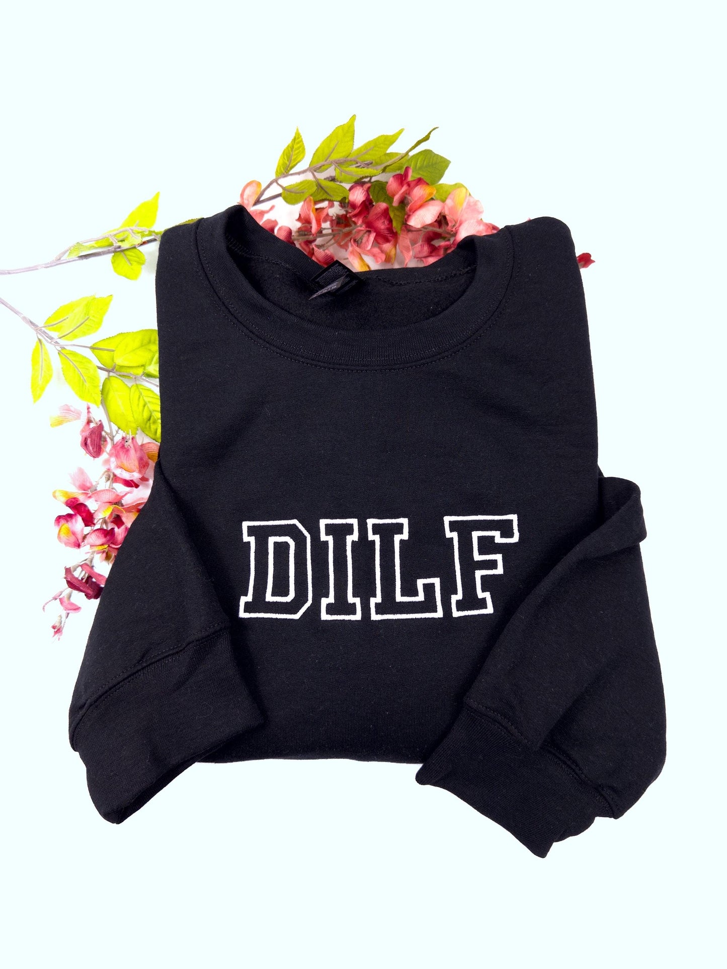 Milf Embroidered Crewneck- Milf Sweatshirt - Trendy Crewneck